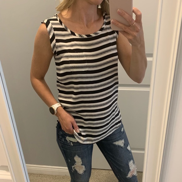 LOFT Tops - LOFT Striped Tank